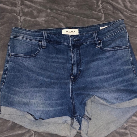 PacSun Pants - Pacsun high waisted dark wash shorts